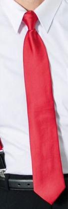 Krawatte mit Clip vorgebunden einfarbig