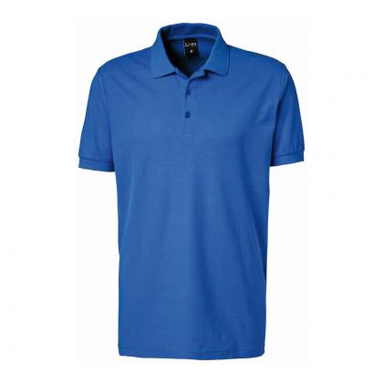 Poloshirt königsblau Herren & Damen Stretch kurzarm