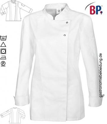 BP® Damen Kochjacke weiß langarm Druckknöpfe