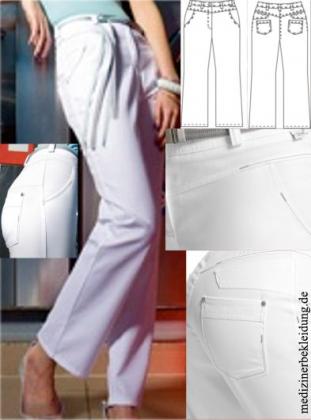 BP® Damenhose weiß mit Formbund