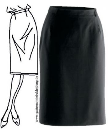 Damenrock 60 cm schwarz - AUSLÄUFER