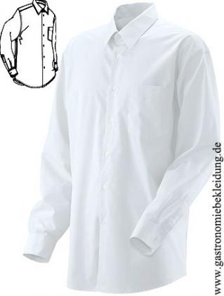 Berufsbekleidung Kellner Oberhemd langarm weiß