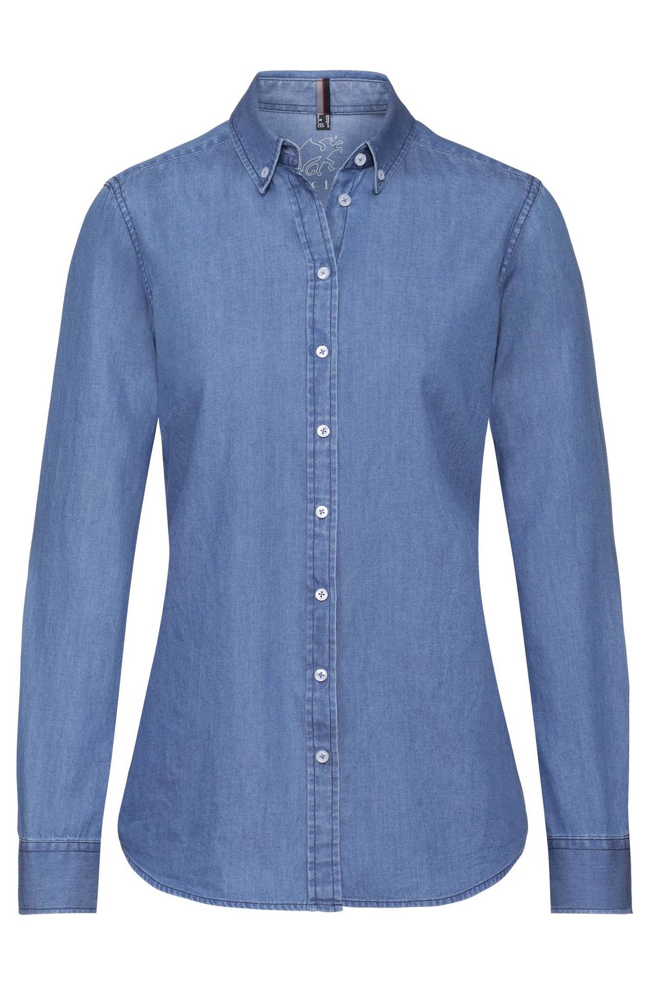 hellblaue damen bluse