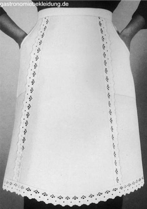 Servierschürze weiß groß