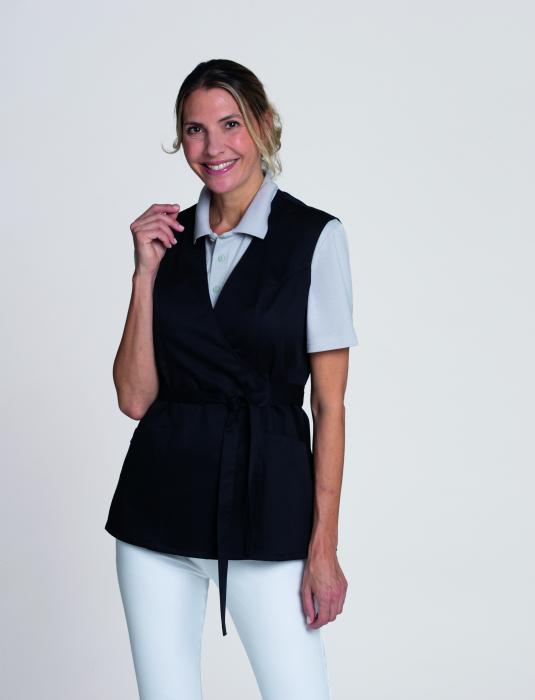 Leiber Wickel-Kasack ohne Arm weiß (Abbildung jedoch in schwarz)