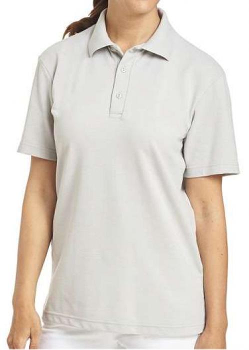 Leiber Poloshirt silbergrau Damen und Herren