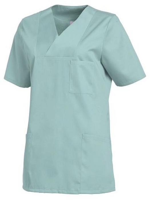 Damen Schlupfkasack salbeigrün kurzarm Leiber