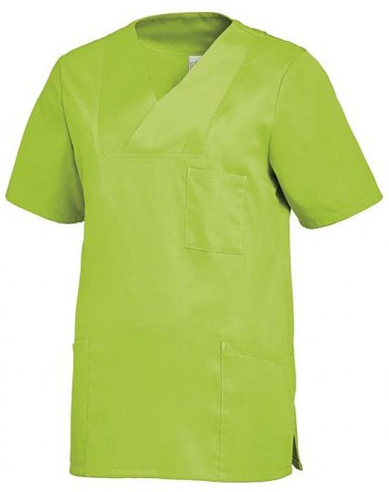 Damen Schlupfkasack maigrün kurzarm Leiber