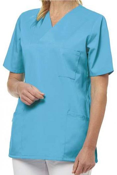 Damen Schlupfkasack türkis kurzarm Leiber