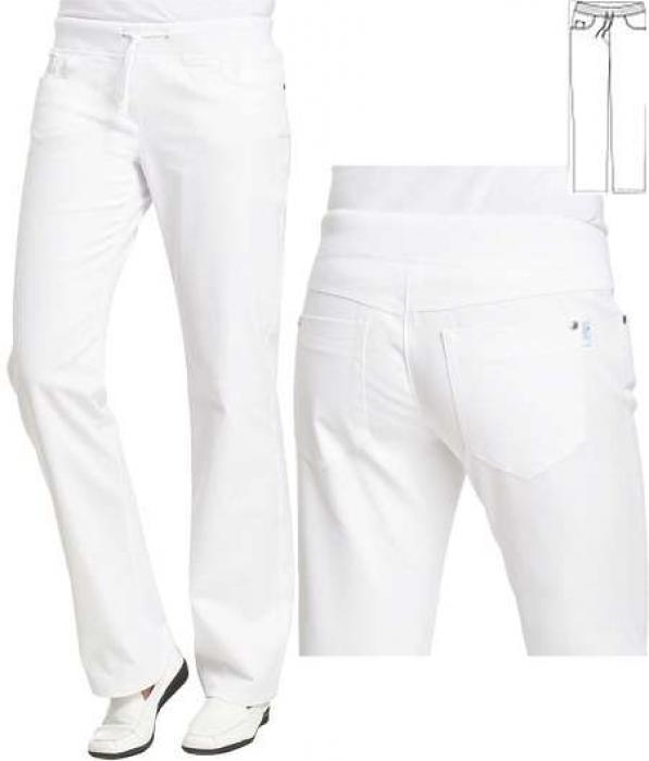 Leiber Damen Pflegehose weiß Schlupfhose