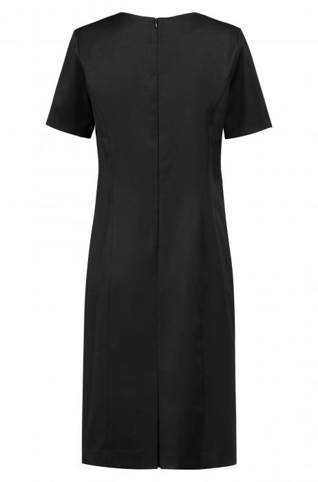 Damen Etuikleid Greiff Rundhals-Ausschnitt Basic