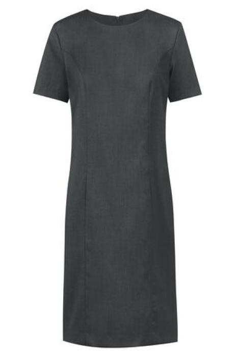 Damen Etuikleid Greiff Rundhals-Ausschnitt Basic