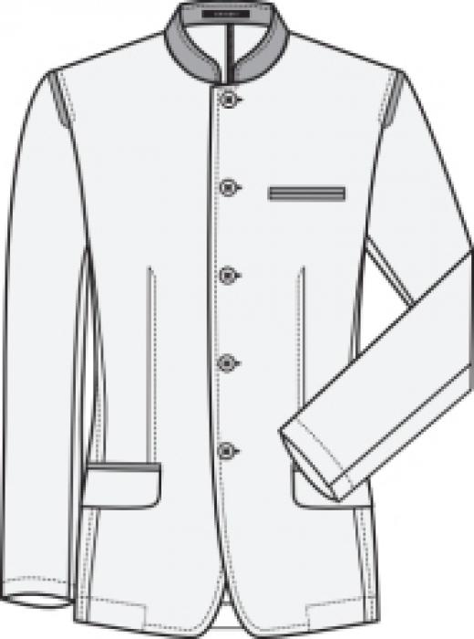 Greiff Sakko Stehkragen Jersey Landhaus 5-Knopf