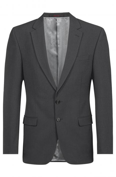 Greiff Sakko Herren anthrazit 2-Knopf Premium Slim Fit