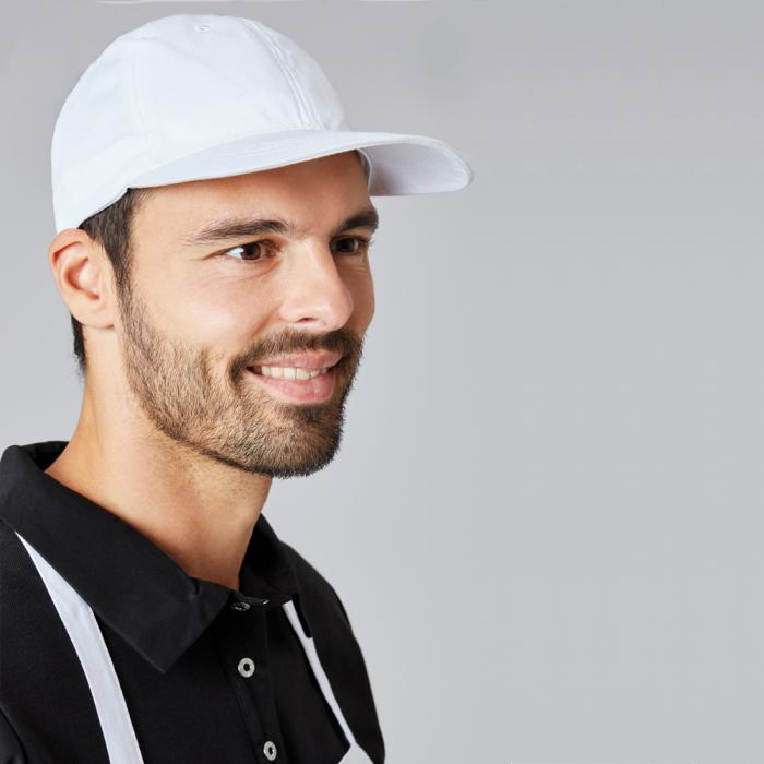 Base Cap weiß waschbar, verstellbar, einzeln