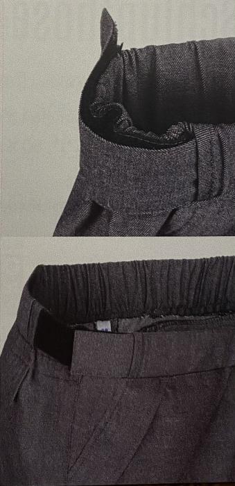 Damen Kochhose schwarz Schlupfhose (Abbildung hier in jeansgrau)