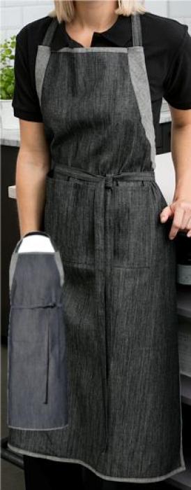 Latzschürze Jeans aufgesetzte Taschen