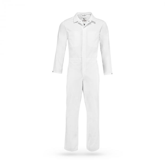 HACCP Overall, Druckknöpfe, weiß, 1/1 Arm