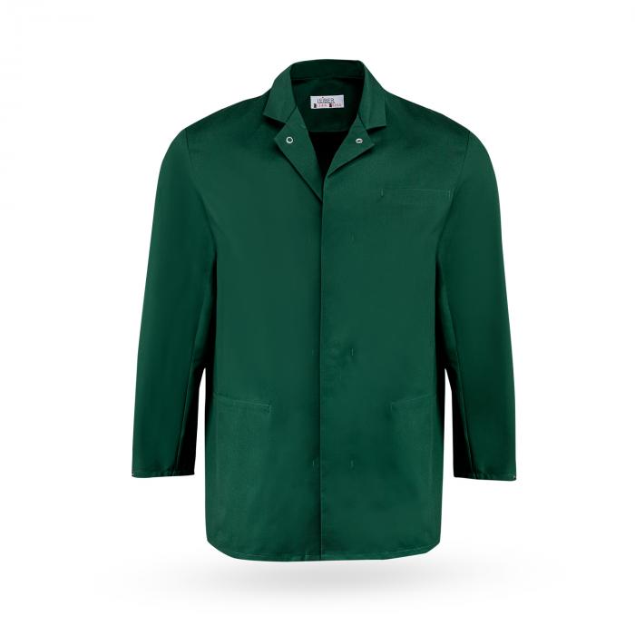 Leiber HACCP Jacke langarm Druckknöpfe bottle green