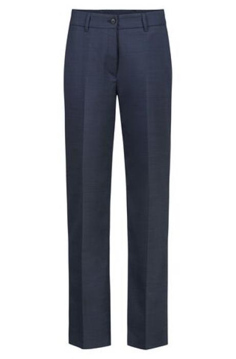 Greiff Damenhose Pinpoint marineblau Modern 37,5° Regular Fit