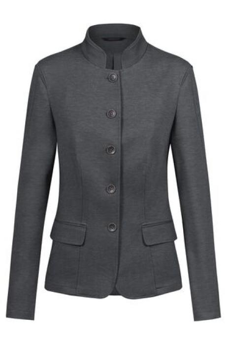 Greiff Damen Blazer Stehkragen Jersey Landhaus 5-Knopf