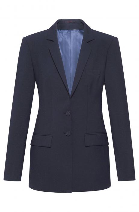 Greiff Damen Blazer lang Premium 2-Knopf marine
