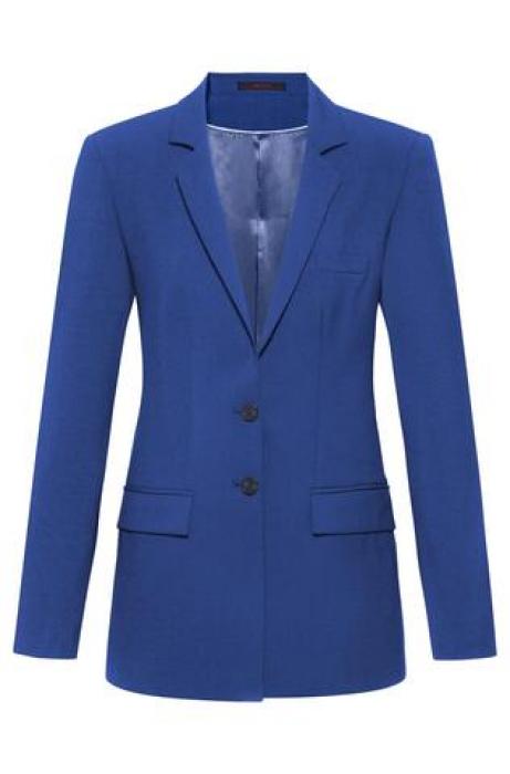 Greiff Damen Blazer lang Premium 2-Knopf italien blue