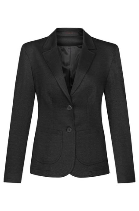 Jersey Damen Kurzblazer Greiff Casual 2-Knopf meliert