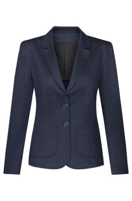 Jersey Damen Kurzblazer Greiff Casual 2-Knopf meliert