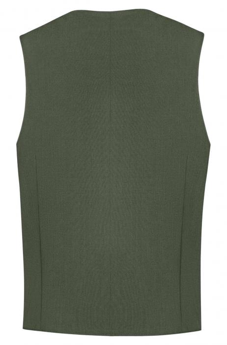 Greiff Herren Weste olivgrün Premium Regular Fit 4-Knopf