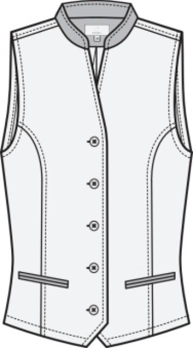 Greiff Damen Weste Stehkragen Jersey Landhaus 5-Knopf