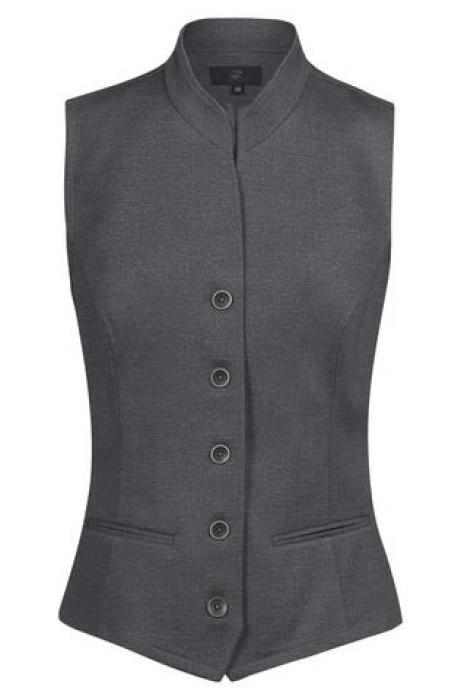 Greiff Damen Weste Stehkragen Jersey Landhaus 5-Knopf