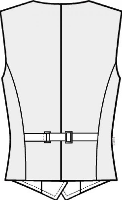 Damen Weste Glencheck kariert Reverskragen