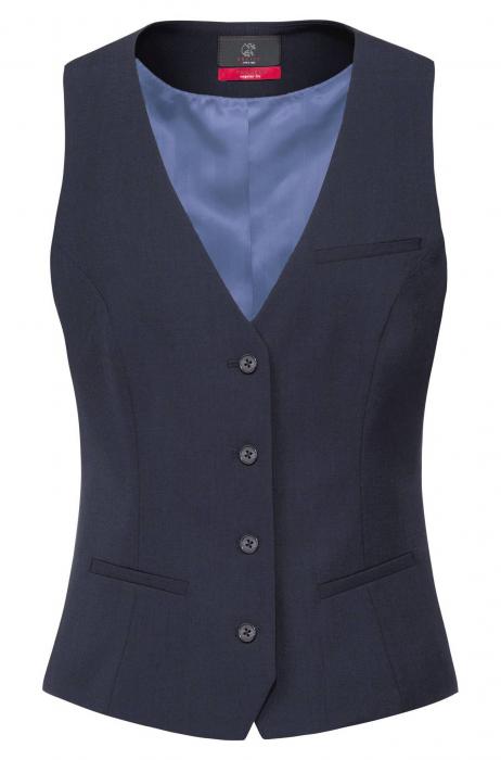 Greiff Damen Weste marine Premium 4-Knopf Regular Fit
