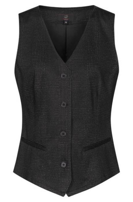 Damen Jersey-Weste glencheck Greiff Casual