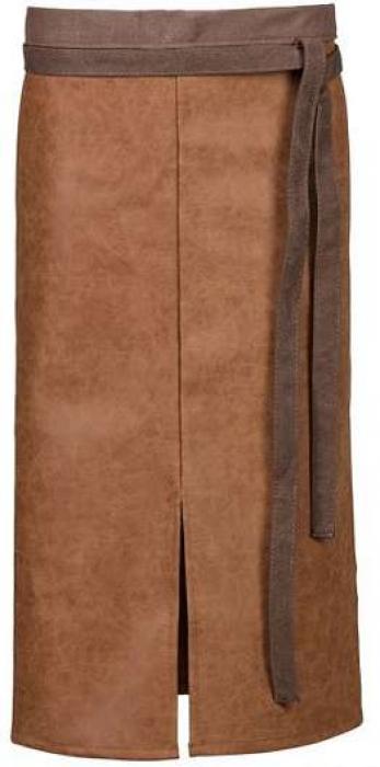 Bistroschürze Gehschlitz cognac Lederoptik Cafe Restaurant