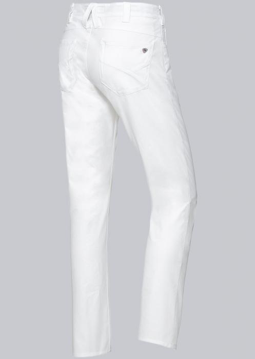 5-Pocket-Röhren-Jeans Herren weiß Stretch