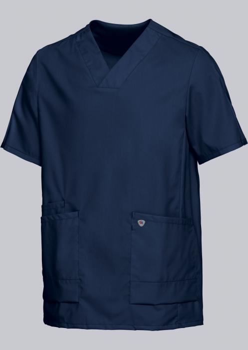 Schlupfkasack Stretch nachtblau halbarm Damen & Herren