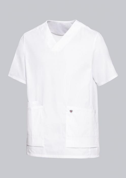 Schlupfkasack Stretch weiß halbarm Damen & Herren