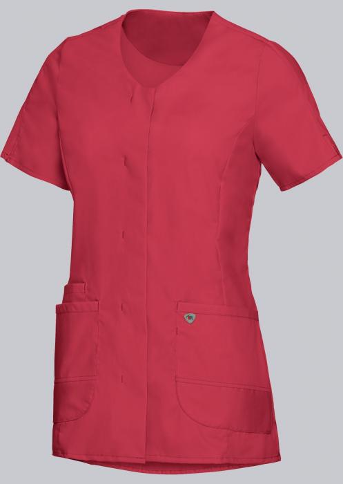 Damen Kasack Stretch koralle halbarm