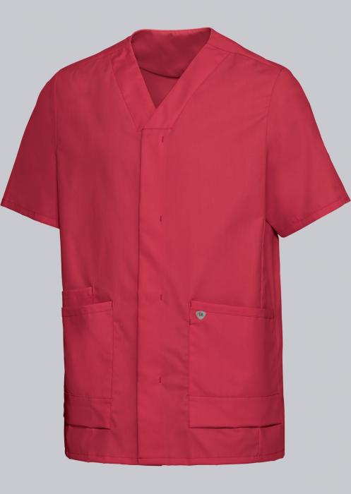 Kasack Stretch rot halbarm Herren & Damen