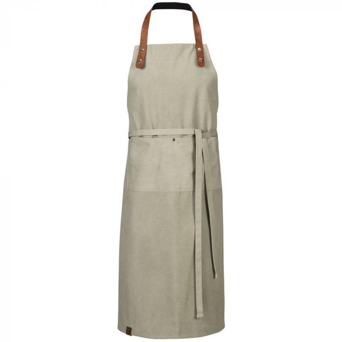 Latzschürze mit Tasche Canvas olive washed
