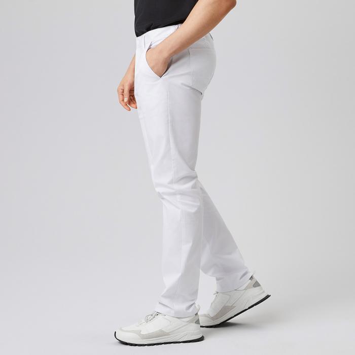 Herren Arbeitshose weiß 5-Pocket-Jeans Stretch