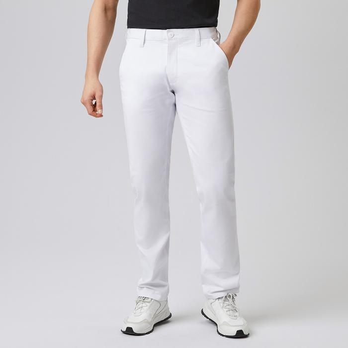 Herren Arbeitshose weiß 5-Pocket-Jeans