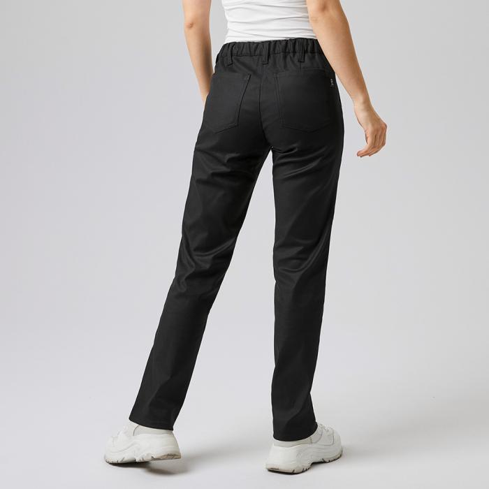 Kochhose Damen schwarz 5-Pocket-Jeans Stretch