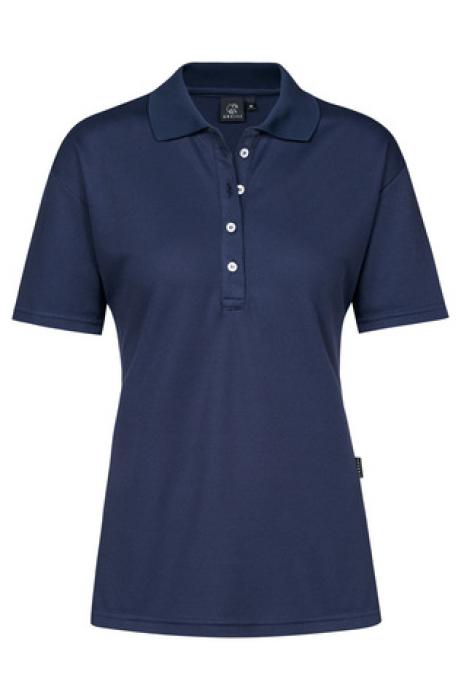 Greiff Damen-Poloshirt marineblau kurzarm