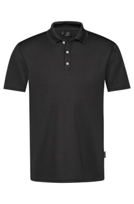 Greiff Poloshirt Herren schwarz kurzarm