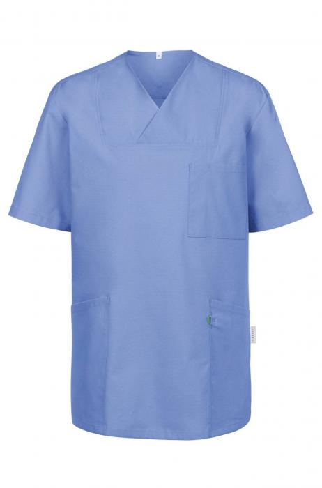 Schlupfkasack unisex Kasack mittelblau Pflege & Medizin