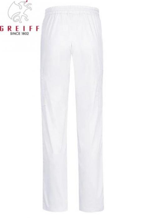 Rückseite Schlupfhose weiß unisex mit Tunnelzug