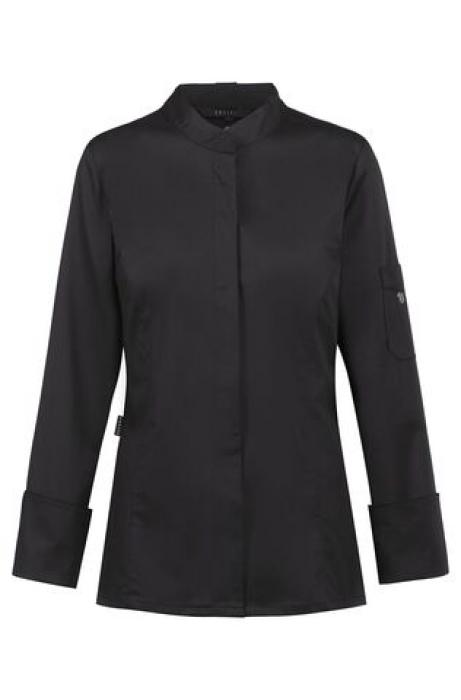 Greiff Damen-Kochjacke schwarz langarm